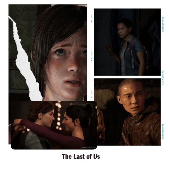 a mashup of Ellie, Riley, Dina and Lev from The Last of Us
